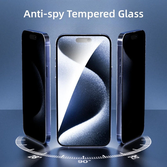 1PCS Anti-spy Screen Protector For iPhone 16 15 14 13 12 Full Cover