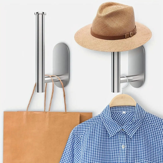 1pc Stainless Steel Baseball Cap Hanger - Wall Mounted Hat Organizer